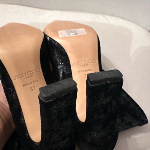 Jimmy Choo Velvet Ankle Sucks Boots Size 37 - Picture 14 of 15